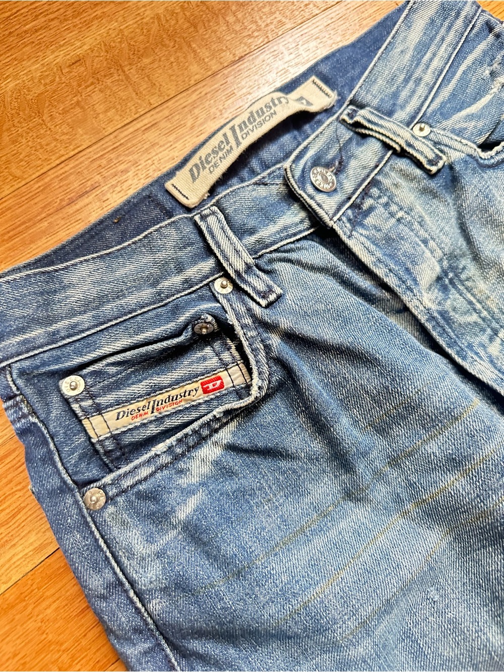 Vintage Diesel Industry Kratt Jeans Y2K Made Italy 30x29 2001 - Picture 4 of 13